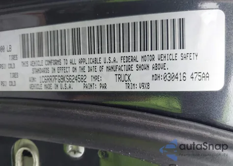 2019 Ram 1500 Classic Express 4X4 6'4 Box from USA, damaged, VIN 1C6RR7FG9KS624582